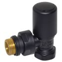 Кран радиаторный вентильный угловой Carlo Poletti BLACK MATTE d1/2" FIRST (V140310EFS9005O)