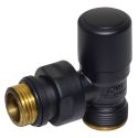 Кран отсекающий угловой Carlo Poletti BLACK MATTE d1/2" х 24-19 FIRST (V140211EFS9005O)