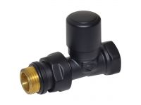 Кран отсекающий прямой Carlo Poletti BLACK MATTE d1/2" FIRST (V140810EFS9005O)