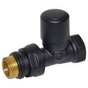 Кран отсекающий прямой Carlo Poletti BLACK MATTE d1/2" FIRST (V140810EFS9005O)
