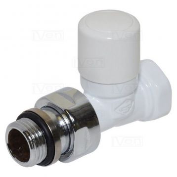 Кран отсекающий прямой Carlo Poletti Белый d1/2" FIRST (V140810E)
