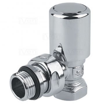 Кран радиаторный угловой Carlo Poletti Хром d1/2" FIRST (V140310CB)