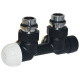 Вузол термостатичний Carlo Poletti FIRST PIASTRE BLACK MATTE кутовий d1/2" З x 3/4" EK 50 мм ЛІВИЙ (V137112EFS9005OSX)