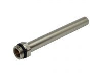 Трубка для подсоединения сантехприборов Carlo Poletti d1/2"x d15 L 140 мм BRUSH SILVER (A42700J)