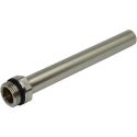 Трубка для подсоединения сантехприборов Carlo Poletti d1/2"x d15 L 140 мм BRUSH SILVER (A42700J)