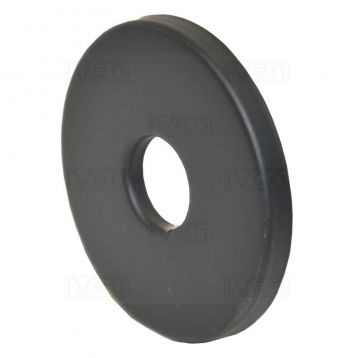 Накладка декоративная Carlo Poletti (латунь) d55 x 15 мм BLACK MATTE "MINIMALIST" (A56804EFS9005O)