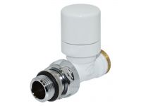 Кран-термостат прямой Carlo Poletti Белый d1/2" х 24-19 FIRST THERMO (V142511E)