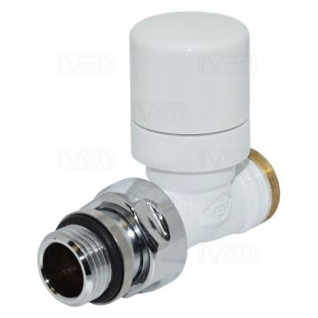 Кран-термостат прямой Carlo Poletti Белый d1/2" х 24-19 FIRST THERMO (V142511E)