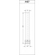 Трубка для подсоединения сантехприборов Carlo Poletti d1/2"x d15 L 140 мм BLACK MATTE (A42700E9005O)