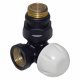 Кран Термоклапан трехосный Carlo Poletti BLACK MATTE d1/2" DX (правый) (V175310EFS9005ODX)