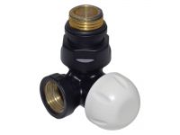Кран Термоклапан трехосный Carlo Poletti BLACK MATTE d1/2" DX (правый) (V175310EFS9005ODX)