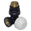 Кран Термоклапан трехосный Carlo Poletti BLACK MATTE d1/2" DX (правый) (V175310EFS9005ODX)