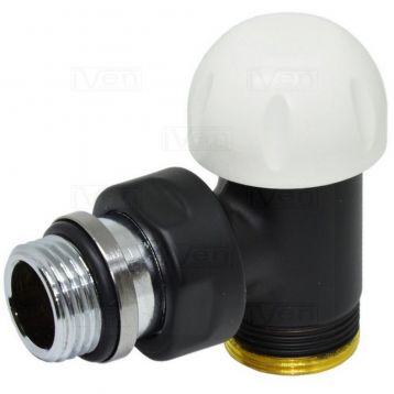 Термоклапан угловой Carlo Poletti BLACK MATTE Ø1/2" х 24-19 COMPACT-THERMO-V1 (V151111EE9005O / EFS)