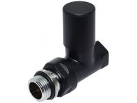 Кран радиаторный прямой Carlo Poletti BLACK MATTE d1/2" COMPACT (V150710EE9005O / EFS)