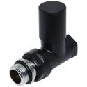 Кран радиаторный прямой Carlo Poletti BLACK MATTE d1/2" COMPACT (V150710EE9005O / EFS)