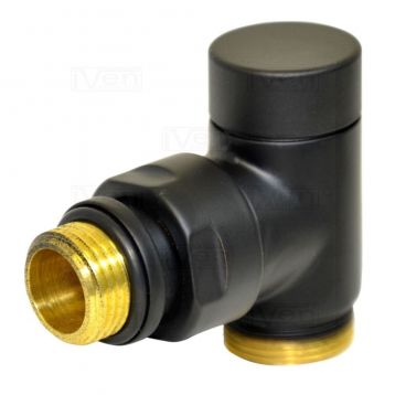 Кран отсекающий угловой Carlo Poletti BLACK MATTE d1/2" х 24-19 CYLINDER (V30211EFS9005O)