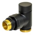 Кран отсекающий угловой Carlo Poletti BLACK MATTE d1/2" х 24-19 CYLINDER (V30211EFS9005O)