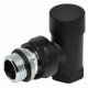 Кран отсекающий угловой Carlo Poletti BLACK MATTE d1/2" COMPACT (V150410EE9005O / EFS)