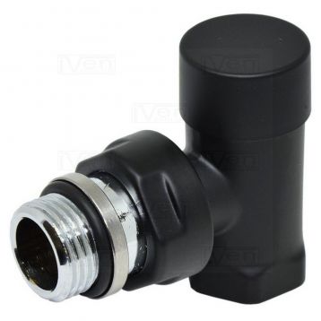 Кран отсекающий угловой Carlo Poletti BLACK MATTE d1/2" COMPACT (V150410EE9005O / EFS)
