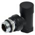 Кран відсікаючий кутовий Carlo Poletti BLACK MATTE d1/2" COMPACT (V150410EE9005O / EFS)