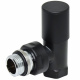 Кран радиаторный угловой Carlo Poletti BLACK MATTE d1/2" COMPACT (V150310EE9005O / EFS)