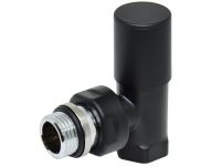 Кран радиаторный угловой Carlo Poletti BLACK MATTE d1/2" COMPACT (V150310EE9005O / EFS)