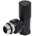 Кран радиаторный угловой Carlo Poletti BLACK MATTE d1/2" COMPACT (V150310EE9005O / EFS)