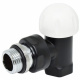 Кран Термоклапан угловой Carlo Poletti BLACK MATTE d1/2" COMPACT-THERMO-V1 (V151310EE9005O / EFS)