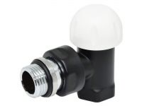 Кран Термоклапан кутовий Carlo Poletti BLACK MATTE d1/2" COMPACT-THERMO-V1 (V151310EE9005O / EFS)