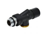 Кран отсекающий реверсивный Carlo Poletti BLACK MATTE d1/2" x 24-19 FIRST REVERSA (V19811EE9005O / EFS)