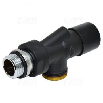 Кран отсекающий реверсивный Carlo Poletti BLACK MATTE d1/2" x 24-19 FIRST REVERSA (V19811EE9005O / EFS)