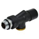 Кран отсекающий реверсивный Carlo Poletti BLACK MATTE d1/2" x 24-19 FIRST REVERSA (V19811EE9005O / EFS)