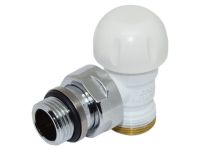 Термоклапан угловой Carlo Poletti Белый Ø1/2" х 24-19 FIRST THERMO (V141111E)