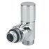 Кран радіаторний вентильний кутовий Carlo Poletti ХРОМ d1/2" х 24-19 CYLINDER (V30111B)