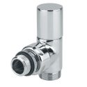 Кран радиаторный вентильный угловой Carlo Poletti Хром d1/2" х 24-19 CYLINDER (V30111B)