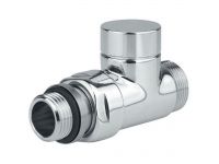 Кран радиаторный отсекающий прямой Carlo Poletti Хром d1/2" х 24-19 CYLINDER (V30611B)