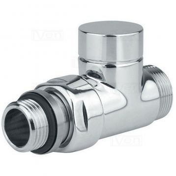 Кран радиаторный отсекающий прямой Carlo Poletti Хром d1/2" х 24-19 CYLINDER (V30611B)