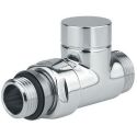 Кран радиаторный отсекающий прямой Carlo Poletti Хром d1/2" х 24-19 CYLINDER (V30611B)