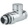 Кран радиаторный отсекающий прямой Carlo Poletti Хром d1/2" х 24-19 CYLINDER (V30611B)