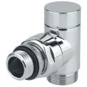 Кран відсікаючий кутовий Carlo Poletti ХРОМ d1/2" х 24-19 CYLINDER (V30210B / V30211B)