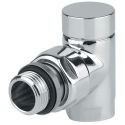 Кран радіаторний відсікаючий кутовий Carlo Poletti ХРОМ d1/2" CYLINDER (V30410B)