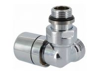 Кран-термостат трьохосьовий Carlo Poletti ХРОМ d1/2" х 24-19 DX (правий) FIRST CORNER (V176111CBDX)