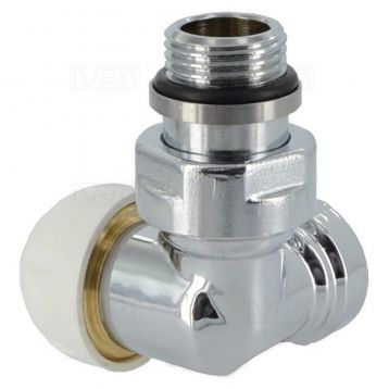 Кран Термоклапан трьохосьовий Carlo Poletti ХРОМ d1/2" DX (правий) (V175310CBDX)