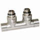 Узел отсекающий Carlo Poletti TWIN BRUSH BRONZE угловой d1/2" С x 3/4" EK 50 мм (V48110JSB)