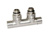 Узел отсекающий Carlo Poletti TWIN BRUSH BRONZE угловой d1/2" С x 3/4" EK 50 мм (V48110JSB)