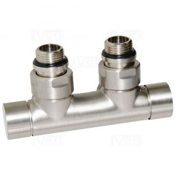Вузел відсікаючий Carlo Poletti TWIN BRUSH BRONZE кутовий d1/2" З x 3/4" EK 50 мм (V48110JSB)
