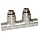 Вузел відсікаючий Carlo Poletti TWIN BRUSH BRONZE кутовий d1/2" З x 3/4" EK 50 мм (V48110JSB)