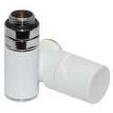 Кран-термостат трехосный Carlo Poletti Белый d1/2"x3/4" SX COMBI CORNER (подключение ТЭНа) (левый) (V130112ESX)
