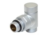 Кран отсекающий угловой Carlo Poletti SATIN CHROME d1/2" х 24-19 CYLINDER (V30211R)
