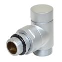 Кран отсекающий угловой Carlo Poletti SATIN CHROME d1/2" х 24-19 CYLINDER (V30211R)